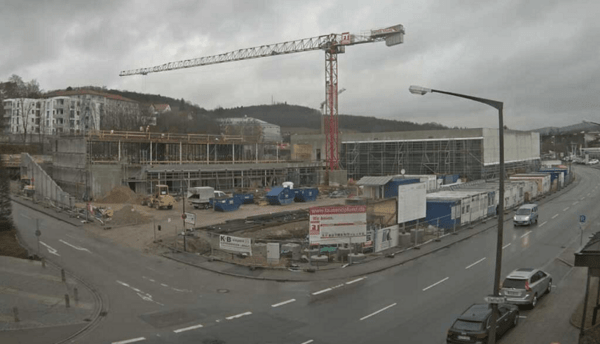 &copy; Stadt Cham - Baustellenwebcam Stadthalle