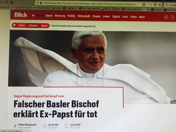 © charivari/Screenshot Internetauftritt Zeitung "Blick"
