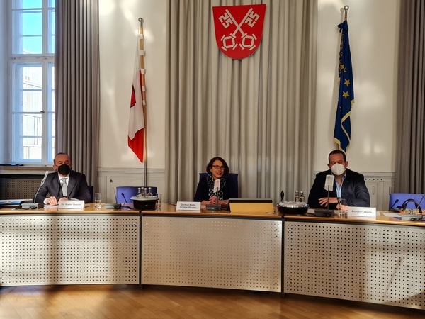 &copy; von links nach rechts: Dr. Walter Boeckh, Gertrud Maltz-Schwarzfischer, Richard Leberle