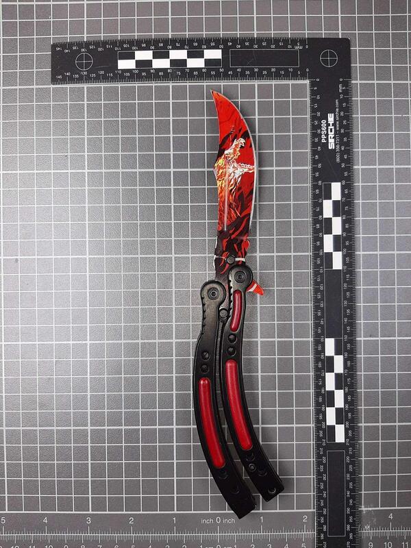 &copy; Quelle: Bundespolizei / Dieses Butterflymesser stellten Bundespolizisten sicher.