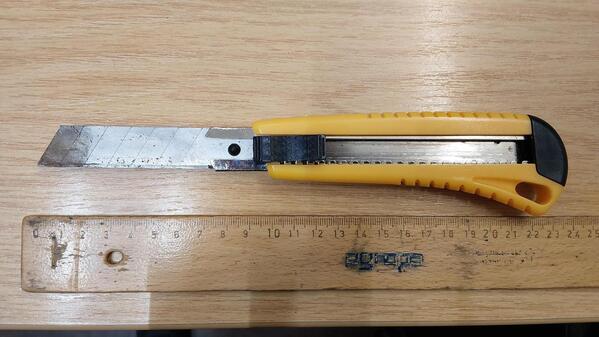 Cuttermesser, &copy; Foto: Bundespolizei