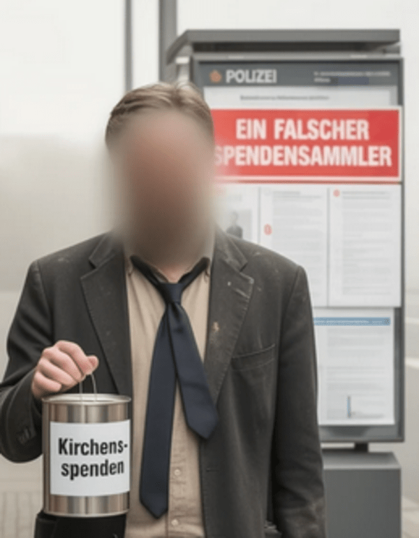 Falscher Spendensammler, &copy; Symbolbild: KI-generiert Craiton, Det Kapfinger
