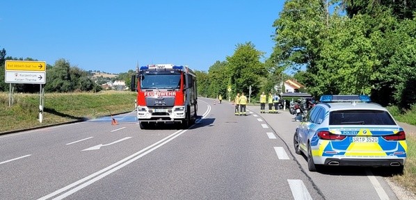 &copy; Motorradfahrer verungl&uuml;ckt bei Bad Abbach. Foto: Michael Hegele
