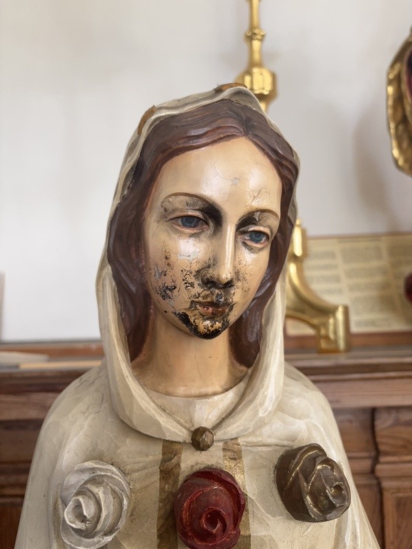 &copy; Marienfigur nach Reinigung/ Polizei Nittendorf